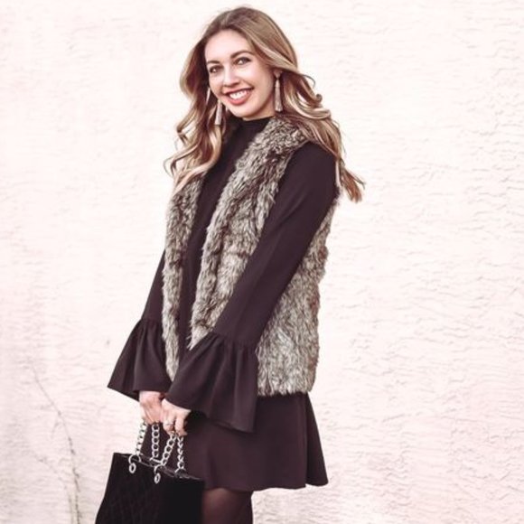 Altar'd State Brown Faux Fur Vest - Picture 6 of 6